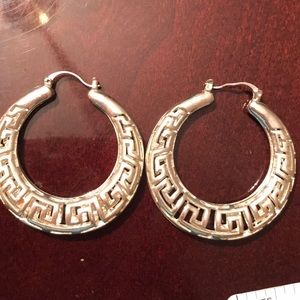 Sterling silver hoop earrings